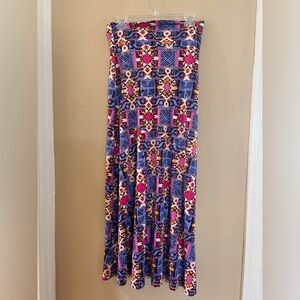 new directions Multi-colored Flair Maxi Skirt  Small